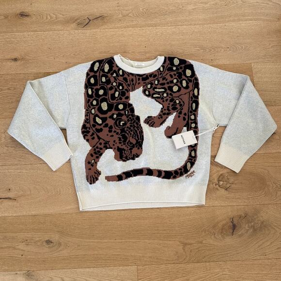 Mother Sweater Catwalk Size M Beige Brown Gold - Picture 1 of 3